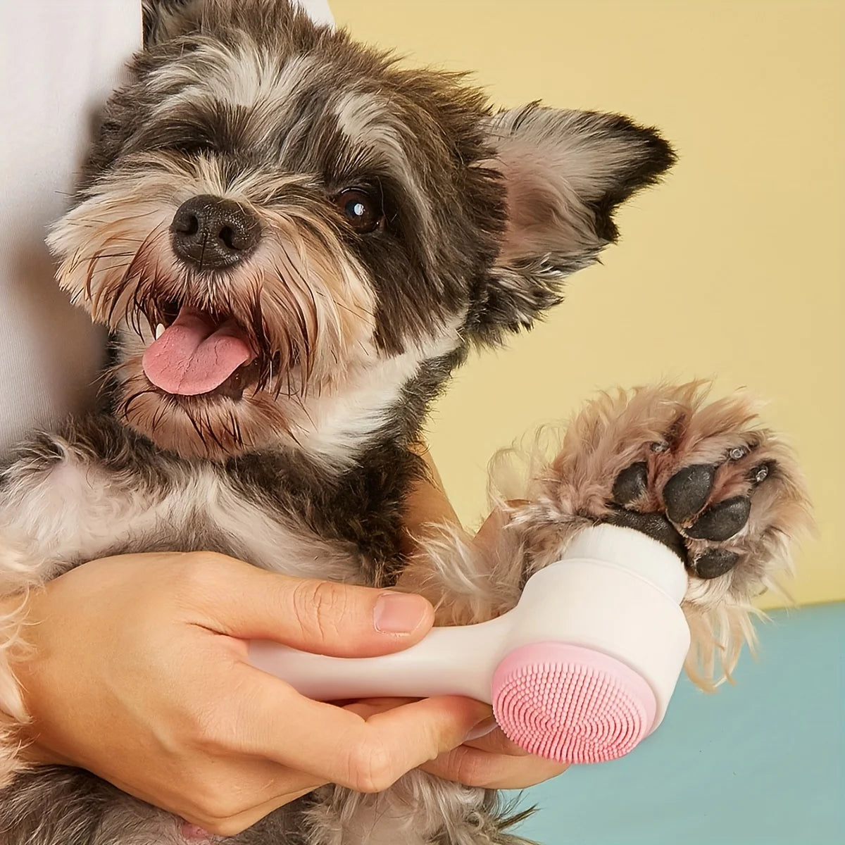 Silikon Pfoten-Reinigungsbürste für Hunde – Massage & Pflege